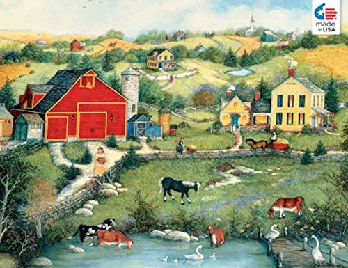 Fairbury Village by Linda Nelson Stocks 100 PC Miniature Jigsaw Puzzle for sale online 