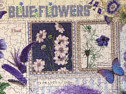 Blue Flowers Jigsaw Puzzle