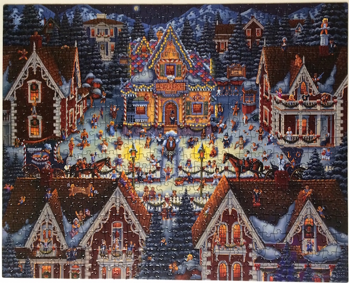1000 Piece Jigsaw Puzzle White Mountain Puzzles Gingerbread Village