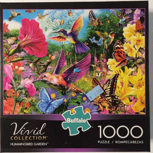 Buffalo Games Hummingbird Garden Jigsaw Puzzle from The Vivid Collection 1000 Piece