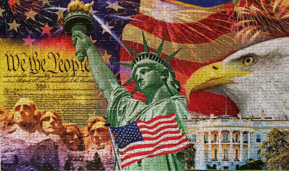 4th of July PUZZLEBUG Fireworks 500 Piece Puzzle 