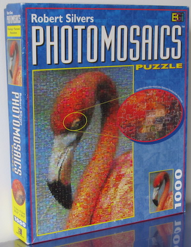 Photomosaics Jigsaw Puzzle Flamingo 1000 PC Buffalo Games Robert Silvers B05 for sale online 