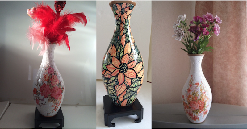 3d puzzle vase