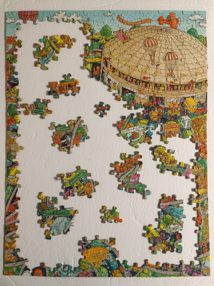 Super Dome Sunday Springbok Puzzle 500 18x23 70s for sale online 
