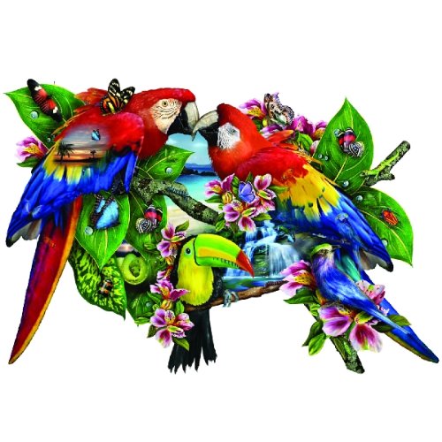 Parrots in Paradise 1000 pc Jigsaw Puzzle